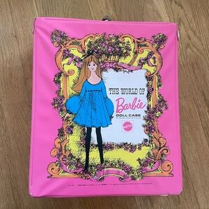 Vintage / Antique 1968 Pink Barbie Travel Carrying Case